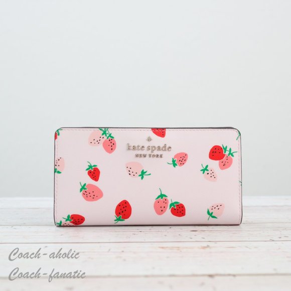 kate spade Bags Nwt Kate Spade Staci Wild Strawberry Bifold Wallet
